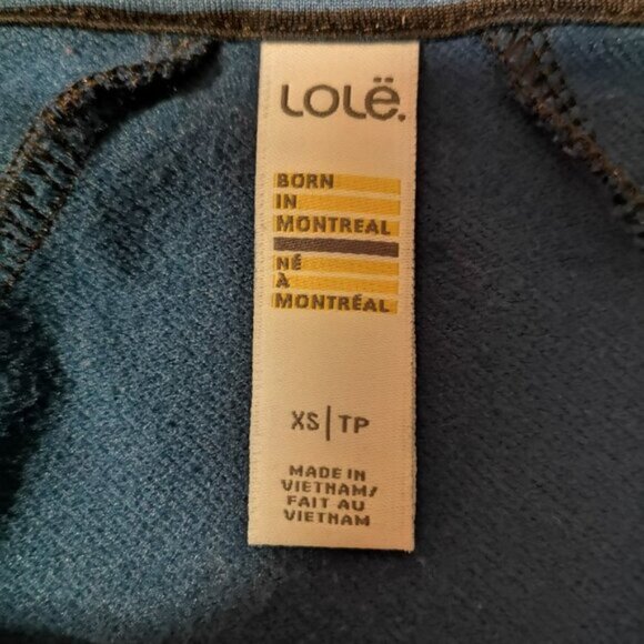 Lole Ladies Blue Black Striped Full Zip Athletic Jacket - Picture 6 of 9